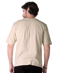 Playera Hombre Moda Camiseta Beige Stfashion 53205036