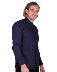 Camisa Hombre Casual Slim Azul Stfashion 50503601