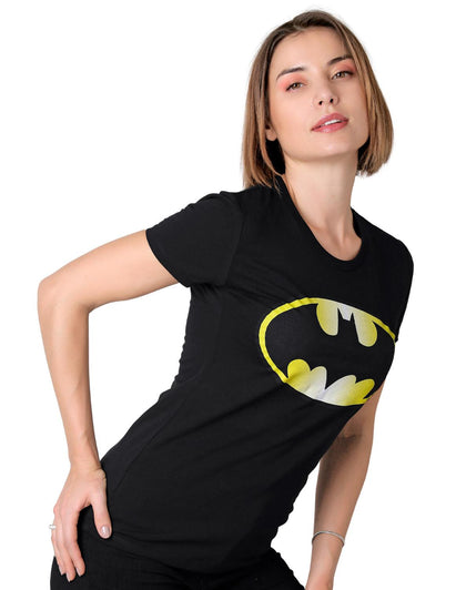 Playera Moda Camiseta Mujer Negro Batman 56505065