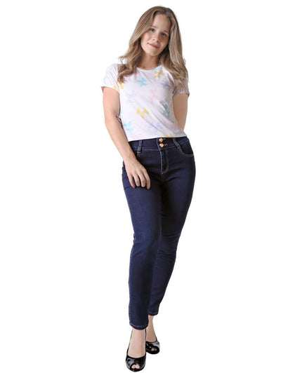 Jeans Mujer Moda Skinny Azul Fergino 52904805