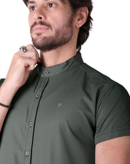 Camisa Hombre Casual Slim Verde Stfashion 50505031