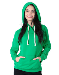 Sudadera Mujer Moda Con Capucha Verde Optima 56504874