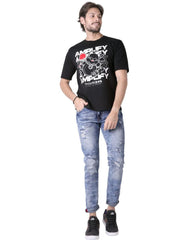 Jeans Hombre Moda Skinny Azul Hippie & Rock 71805203