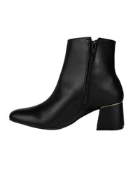 Botin Mujer Formal Tacon Negro Lady Paulina 02704112