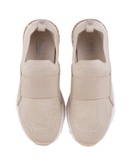 Tenis Mujer Casual Beige Flexi 02504228