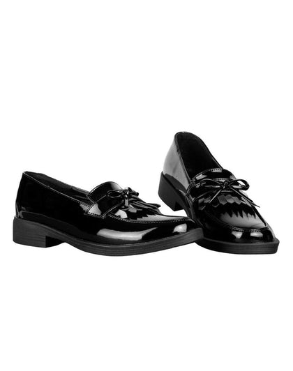 Zapato Mujer Mocasin Vestir Piso Negro Stfashion 22904100