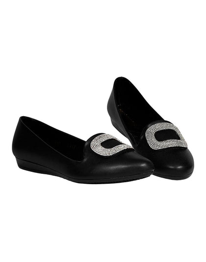 Flat Mujer Piso Negro Stfashion 09004104