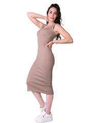 Vestido Mujer Casual Beige Stfashion 54405413