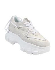 Tenis Mujer Casual Plataforma Beige Stfashion 23504110