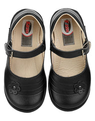 Zapato Niña Escolar Piso Negro Krsh 19202402