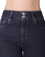 Jeans Básico Mujer Oggi Satin 59102091 Mezclilla Stretch